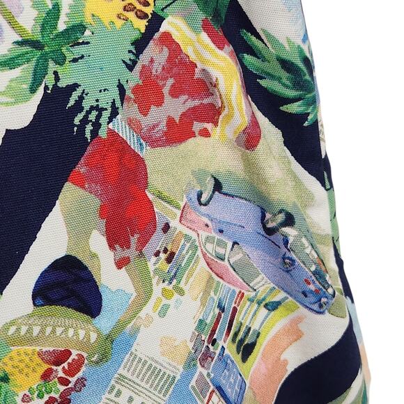 TALBOTS PENCIL SKIRT SIZE 6 TROPICAL COLORFUL BEACH FLAMINGO ART TO WEAR LINED - Picture 5 of 6